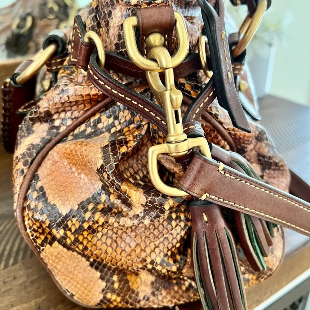 Reptile Brown Dooney Bourke Purse - Picture 5 of 16